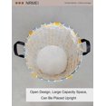 thumbnail image 5 of Round Stora Basket Laundry Basket Foldable Coating For Bed, 5 of 5