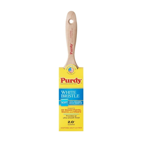 Pincel Purdy DB777421, cerdas planas, 5 cm, color blanco