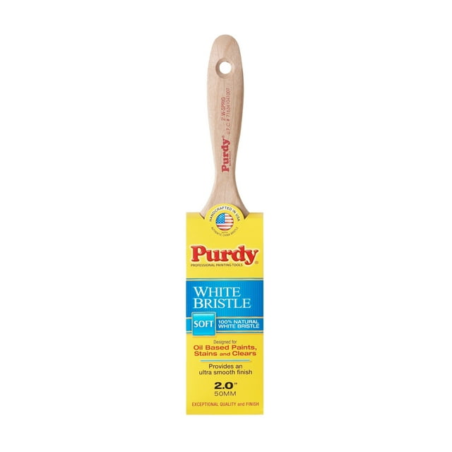 Pincel Purdy DB777421, cerdas planas, 5 cm, color blanco