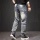 thumbnail image 5 of Pantalones con bolsillos Jeans para hombre Cargo rectos Pantalones vaqueros masculinos Grunge Y2k 2024 Tendencia de moda Denim 90s Ropa de calle Suave Xs, 5 of 5