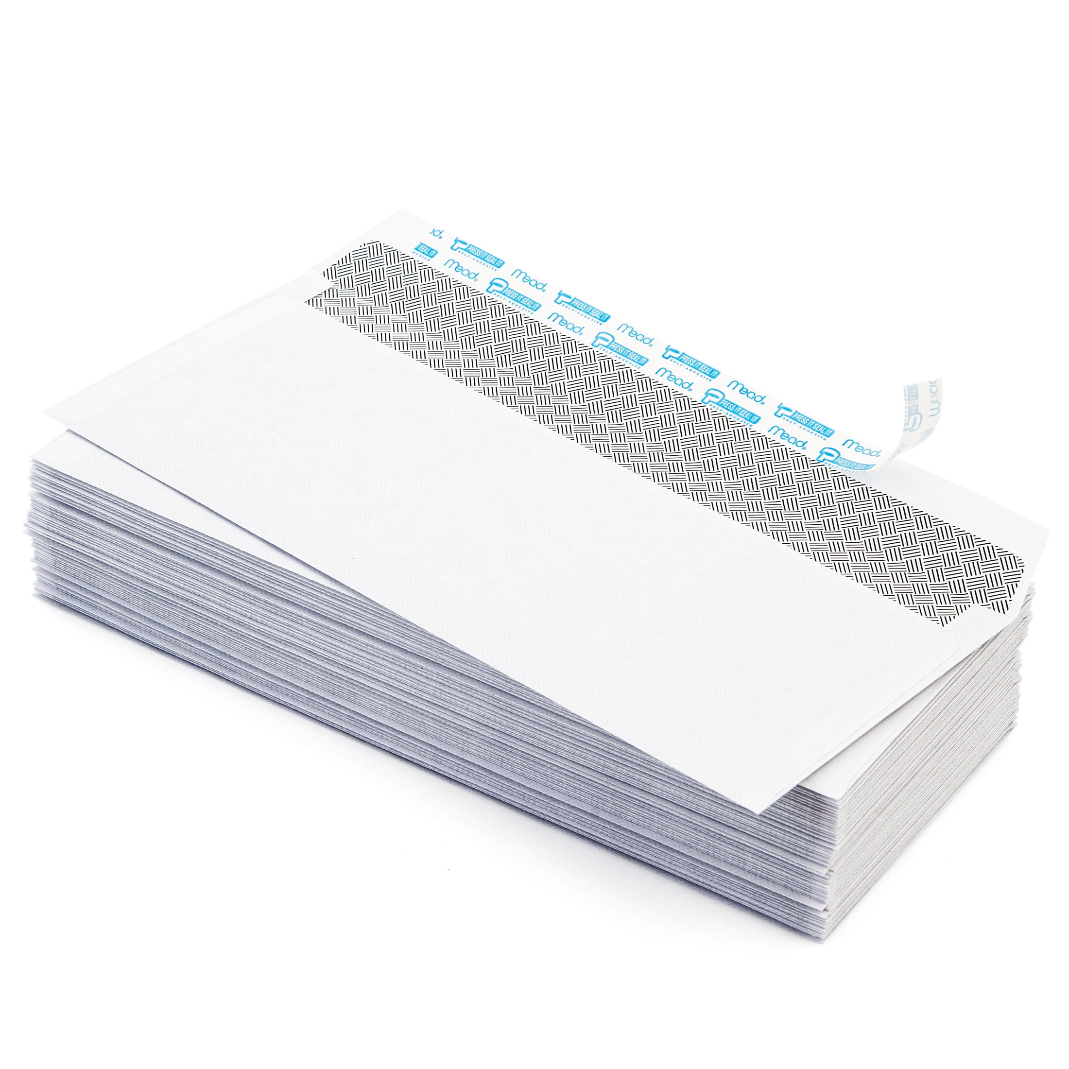 Mead Envelopes Self Seal #10, White Windowless Mailing Envelopes, 500 Pack