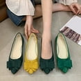 thumbnail image 5 of Xfvqtps Women Pointed Toe Ballet Flats with Bow Detail Slip on Comfortable Shoes for Work Casual Walking Flats Quilted Insole Multiple Hues Yellow, 5 of 5