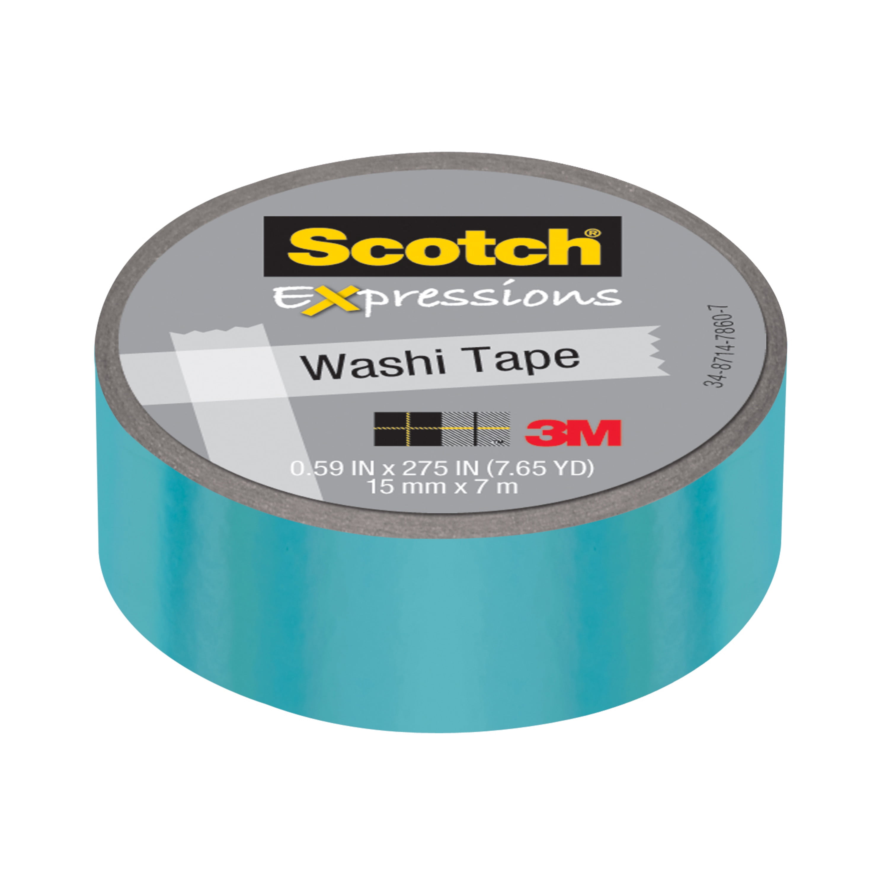 3M Expressions Washi Tape, Iridescent Blue