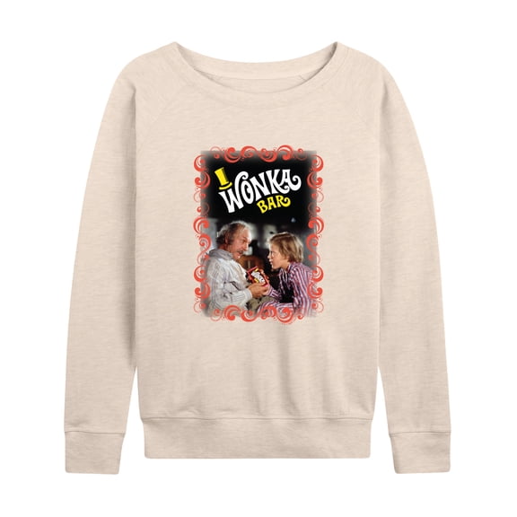 Willy Wonka & The Chocolate Factory - Charlie & Grandpa Joe - Women's Lightweight French Terry Long Sleeve Shirt