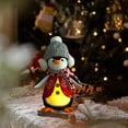 thumbnail image 5 of Light Up Plush Penguin Stuffed Animal Holiday Christmas Decor Soft Glowing Toy for Festive Atmosphere Night Time Ambiance(Gray), 5 of 6