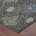 thumbnail image 3 of Addison Rugs Chantille Indoor/Outdoor Traditional Damask Black Machine Washable Rectangle Rug, 10' x 14', 3 of 8