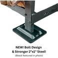 thumbnail image 3 of The Woodhaven 3 Foot Indoor Outdoor Brown Firewood Storage Rack, 3 of 4
