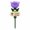 Purple, variant on Resin Tulip Bee Waterer Garden Stake, Shallow Flower Cup with Bee Plaque for Planters, Flower Beds, Lawn and Patio, Red