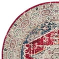 thumbnail image 5 of SAFAVIEH Monaco Bruce Overdyed Geometric Area Rug, Ivory/Red, 6'7" x 6'7" Round, 5 of 7