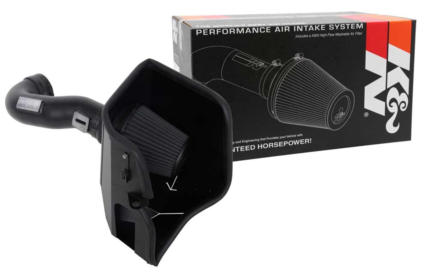 K&N BlackHawk Cold Air Intake System: Easy Installation, Engineered to Maximize Airflow, Boost Horsepower & Torque, 71-3110