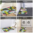 thumbnail image 5 of Gukieu Green Mushroom Print Dust-proof Floor Mats, Water-absorbent and Non-slip Flannel Door Mats 16x24in, Home Decoration Suitable for Kitchen, Bathroom, Garage, 5 of 7