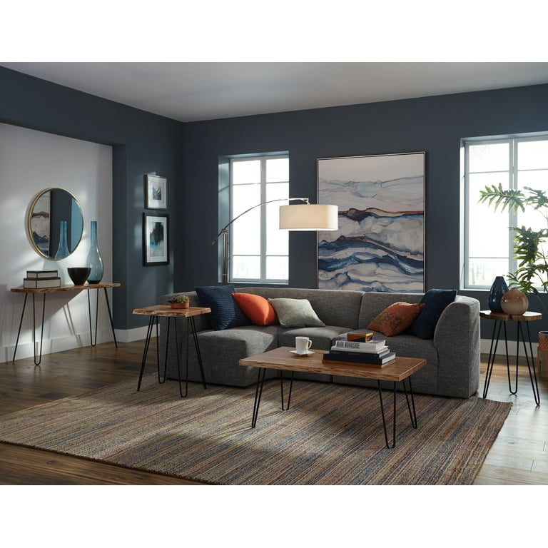 Mesa Live Edge De Madera De Acacia Natural - Diseño Industrial Alaterre