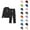 Black, variant on Track Suits for Women Set Fall Winter Plain Hoodie and Sweatpants 2 Piece Matching Sweatsuit Travel Lounge Set