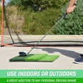 GoSports TriTurf XL Golf Practice Hitting Mat Huge 24" x 24" for