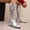 Silver, variant on Women's Plus Size Mid Calf Boots, Round Toe Buckle Strap Side Zipper Comfortable Low Heel Shoes, Fashion Versatile Footwear for Fall Winter Daily and Outdoor