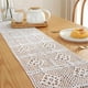 thumbnail image 3 of Camino de mesa de encaje de algodón con borlas, camino de mesa rústico de macramé blanco para decoración de mesa de comedor, hogar, boda, 24 x 180 cm, 3 of 8