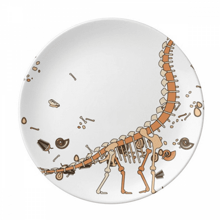 

Dinosaur Grass Huge Bones Plate Decorative Porcelain Salver Tableware Dinner Dish