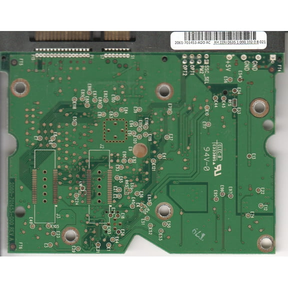 WD1600ADFD-60NLR5, 2061-701453-ADD AC, WD SATA 3.5 PCB