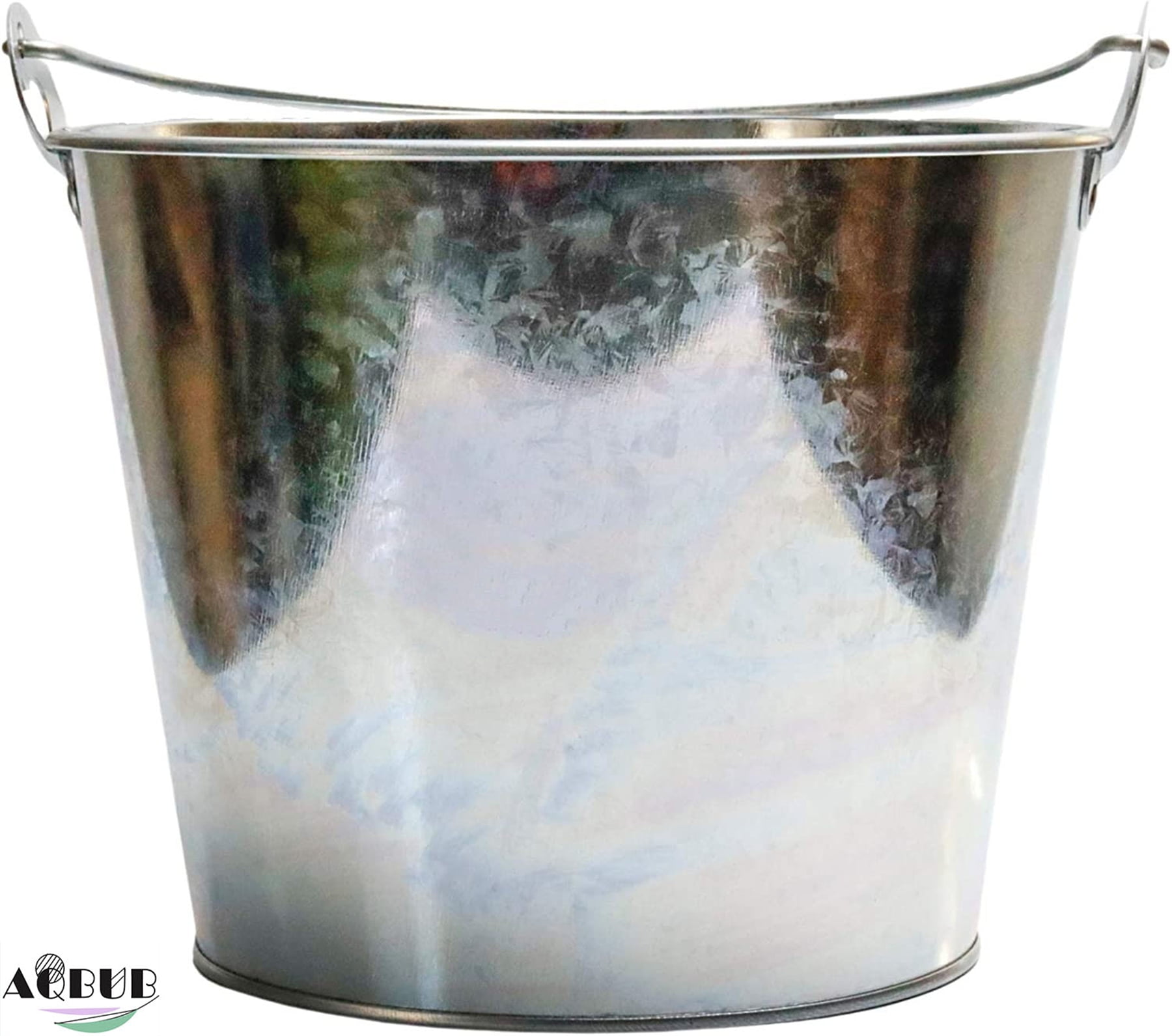 Champagne galvanized metal cold water bucket (5QT) Mimosa bar supplies