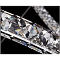 thumbnail image 4 of DIMMABLE Modern LED K9 Crystal Chandelier Pendant Lamp Flush Mount Ceiling Light Fixture - 28", 4 of 5