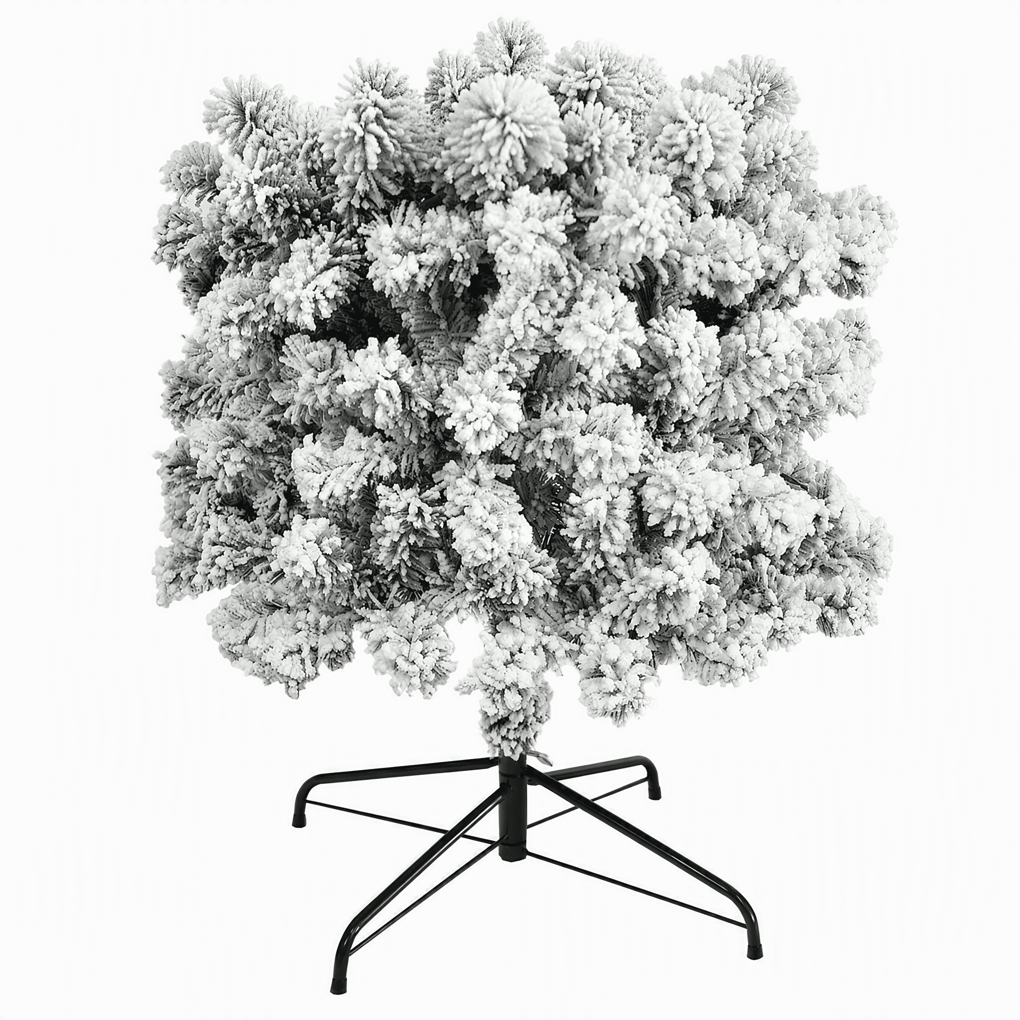 7.5ft Pencil Flocking Christmas Tree