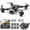 Black, variant on D89 RC Drone with 4K HD Dual Camera for Adults and Kids, FPV RC Quadcopter with 3 Batteries, Black