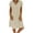 Khaki#09, variant on Lcziwo Women's Short Sleeve Cotton Dresses Linen V Neck Solid Midi Dress Loose Fit Summer Beach Vacation Sundress Purple,L