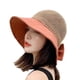 thumbnail image 1 of Sombrero de pescador hueco transpirable con lazo para mujer, gorra de sol para viajes, 1 of 5
