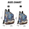 thumbnail image 3 of JIALIOU Mini Backpack Purse for Women Quilted Casual Daypack Small Travel Shoulder Bag, Colorful Butterflies Fly on Book, 3 of 7