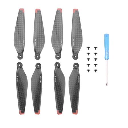 TOYFUNNY 8pcs Carbon Fiber Propellers Foldable Low Noise Quick Release Blades Compatible with DJI Mini 3 Pro Drone Accessory