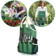 thumbnail image 4 of 7-Piece Green Gardening Tool Set – Stainless Steel Tools with Wooden Handles, Folding Stool & Canvas Tote, Durable Garden Kit for Every Gardener, 4 of 10