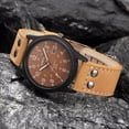 thumbnail image 5 of Vintage Classic Men's Waterproof Date Leather Strap Sport Quartz Army Watch Watches for Men Weather Watches for Men Men's Work Watch Wa-412 Watch Boys Brew Watches Wind up Wrist Watches Timer Watch, 5 of 5