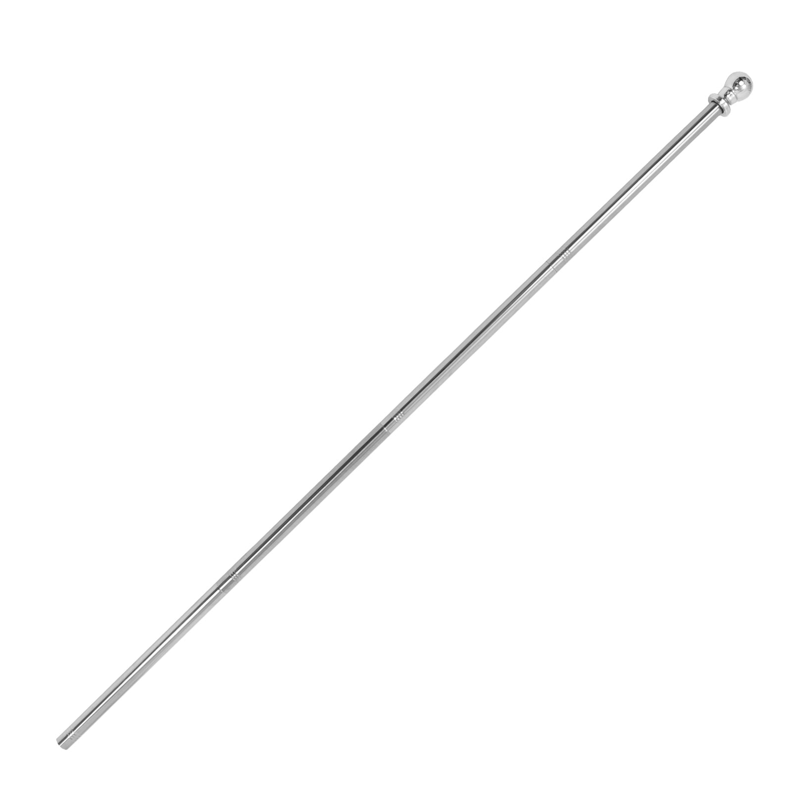 Worgeous 2pcs Stainless Steel Flagpole for Patio, Porch Flag Holder Adjustable Flagpole Heavy Duty Garden Flagpole for Outside House Garden Yard Accessories Silver