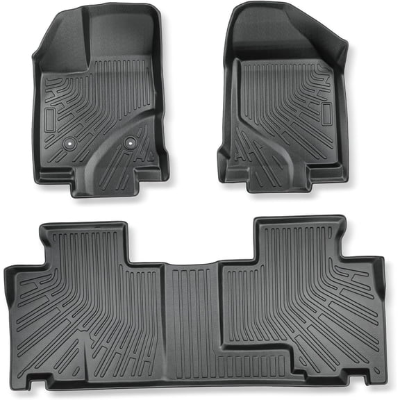 Genrics 3PCS Floor Mats Black TPE Replacement for Edge 2007-2014