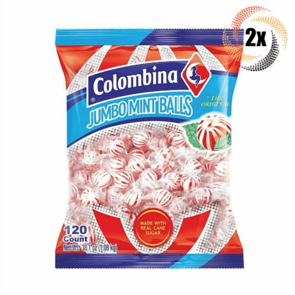 2x Bags Colombina Jumbo Original Ball Mints | 120 Balls Per Bag | Fast Shipping