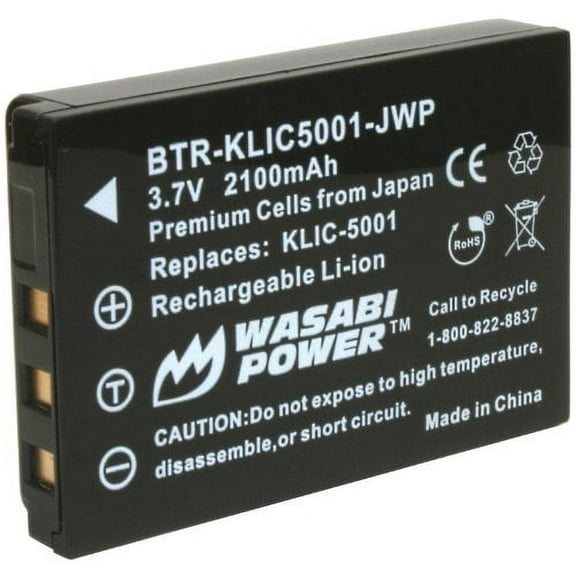Wasabi Power Battery for Kodak KLIC-5001