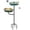 Style- A, variant on Bird Feeder, American Retro Iron 2-Tier, 1 Piece Standalone Outdoor, Waterproof Decorative Wild Bird Feeder and Bath Station for Garden Backyard Patio