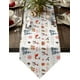 thumbnail image 1 of Christmas Snowflake Elk Table Runner Christmas Dinner Party Table Runners Wedding Table Decorations Tablecloth, 1 of 4