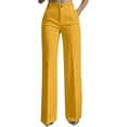 thumbnail image 2 of Delayuji Women's Dress Pant High Waist Elegant Suit Trousers Straight Leg Pant Business Pant Chic Pleated Wide Leg Pant, 2 of 7