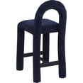 thumbnail image 6 of Meridian Furniture Amari Navy Chenille Fabric Stool, 6 of 9
