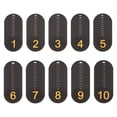 thumbnail image 4 of 100pcs Numbered Plastic Key Tags With Holes For Locker Storage Circular Number Labels Keychain Identification Durable Plastic Number Discs For Daily Use, 4 of 4