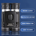 thumbnail image 2 of 10x22 Small Compact Binoculars, HD Professional/Daily Waterproof Mini Pocket Folding Binoculars, 2 of 6