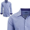 thumbnail image 5 of Men's Long Sleeve Houndstooth Slim Fit Shirts, 5 of 5