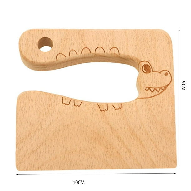 4xCute Mini cortador de cuchillos de madera para niños y bebés juego de simulación para cortar juguetes Sywqhk Libre de BPA