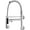 Chrome, variant on Kitchen Sink Faucet with Pull Down Sprayer, Wall Mounted High Arch 360° Swivel Kitchen Sink Faucet with Dual Spout, Solid Brass Single Handle Kitchen Mixer Tap,Black