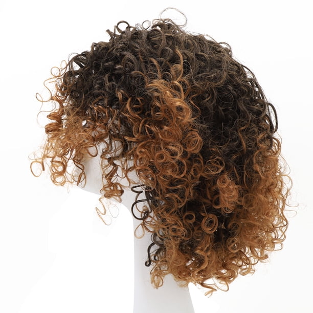 Peluca Corta de Onda Profunda, Peluca Rizada Profunda Reutilizable Con Flequillo para Uso Diario para Mujeres