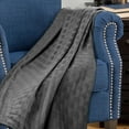 thumbnail image 5 of Superior Basketweave All-Season Cotton Blanket, Full/Queen, Charcoal, 5 of 8