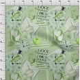 thumbnail image 4 of oneOone Cotton Poplin Twill Light Green Fabric Nostalgia Sewing Material Print Fabric By The Yard 56 Inch Wide, 4 of 6