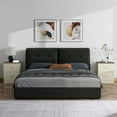 thumbnail image 5 of STYLIVIA 2-Drawer Nightstand Modern Ivory, Knotty Oak 18.7" W x 15.7" D x 23.7" H, 5 of 9