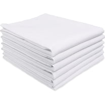 MALLOWEX Kitchen Flour Sack Dish Towels White | 6 Pack | 28 x 28 Inch | Multi-use Kitchen Towels | 100% Ring Spun Cotton | Very Soft, Lint Free | Highly Absorbent Tea Towels for Embroidery/Craft